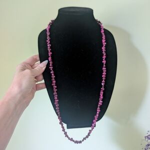 Elegant Pink Beaded Necklace
